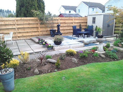Modern Garden Using Mostly Re-Cycled Materials