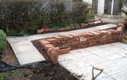 Building a Small Sandstone Wall